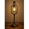 Offrez une lampe personnalisable en verre givré avec base en métal bronze. Un éclairage chaleureux et perssonalisable.