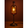 Offrez une lampe personnalisable en verre givré avec base en métal bronze. Un éclairage chaleureux et perssonalisable.